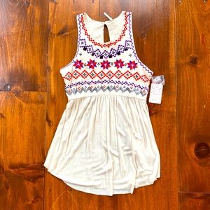 Free People embroidered tank